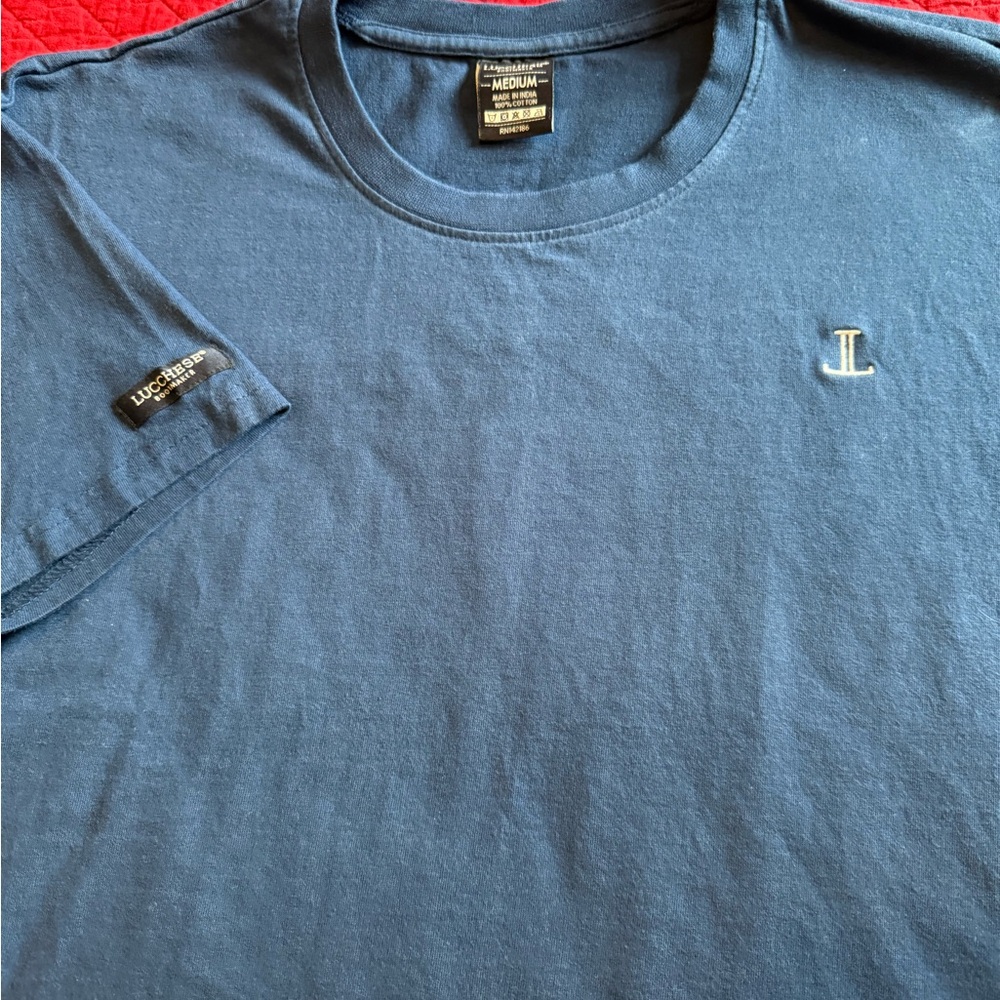 Lucchese Men's Navy Tee - used